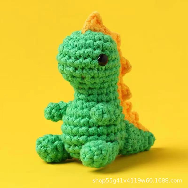 공룡 코바늘 인형 만들기 DIY 뜨개질 재료 키트