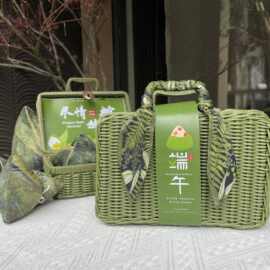 2025藤编礼盒森系伴手礼端午公司礼品盒藤编箱手提箱端午礼盒