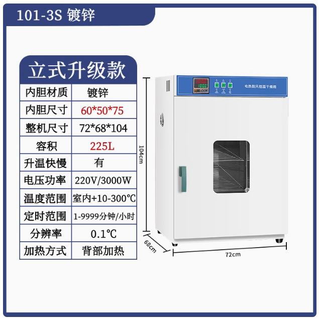 Vertical 225L revestimiento galvanizado con soplado 101 - 3AS