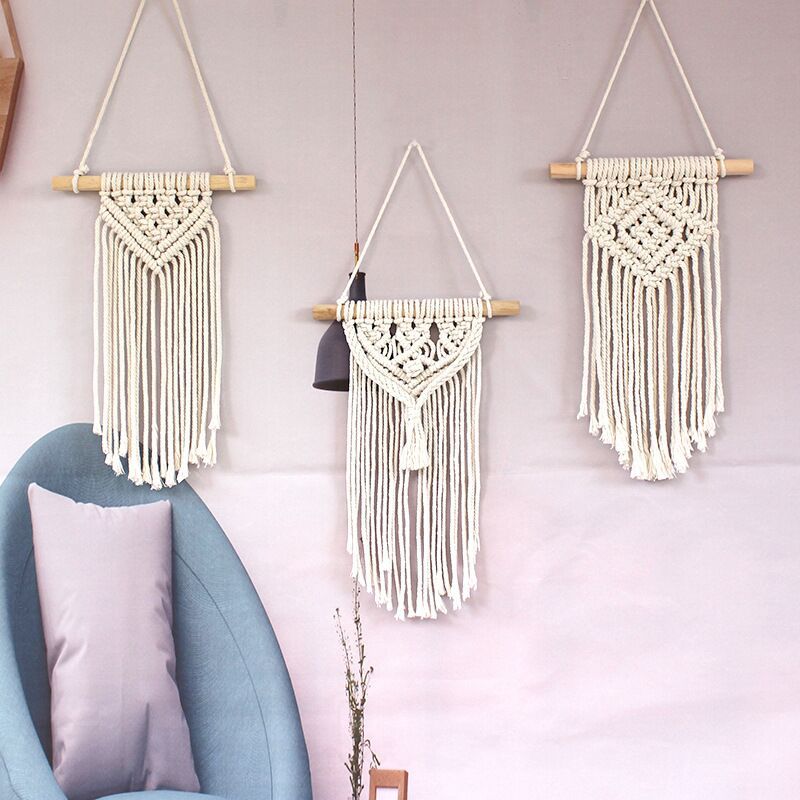 Casual Classical Vacation Solid Color Cotton Wall Hanging display picture 1