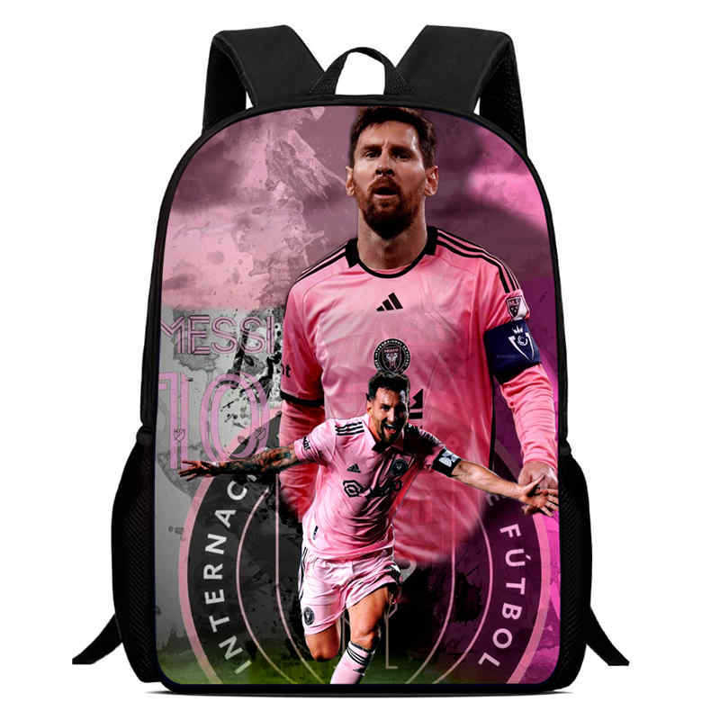 Amazon crossover nueva mochila con estampado periférico de futbolista mochila escolar para estudiantes mochila para niños