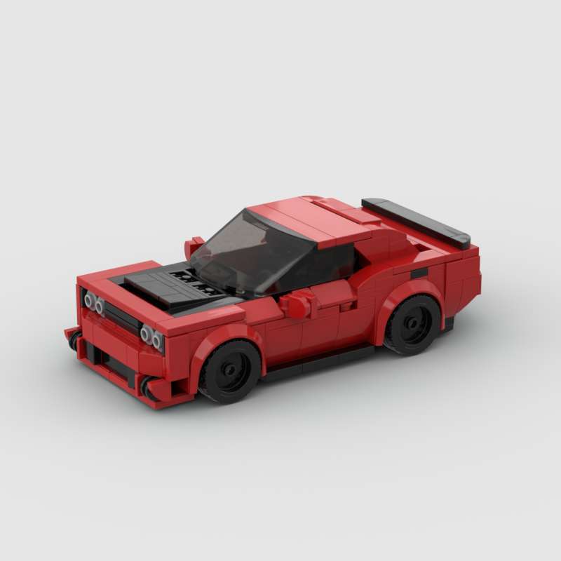 Demon Racing Car Sports Car Model Compatible Lego Small Particle Blocks DIY Educational Toy Challenger Demon Racing Car Sports Car Model Compatible Lego Small Particle Blocks DIY Educational Toy Challenger