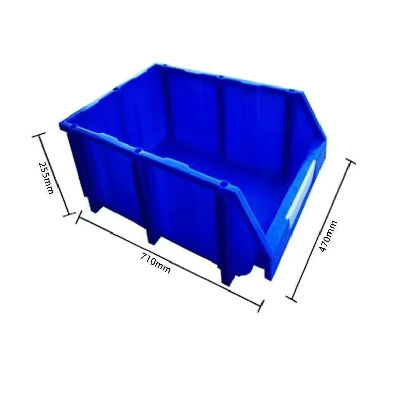 Caja de almacenamiento de plástico para tornillos y piezas de hardware, organizador combinado con compartimentos biselados