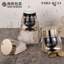 高档膏霜瓶50g 复古风双层镂空面霜分装瓶高级感护肤品化妆品包材