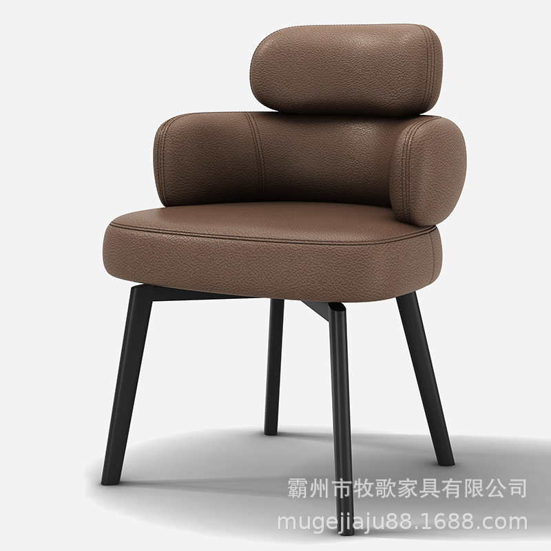 Italian Rotatable Dining Chair, Home Desk Chair, Leisure Negotiation Chair, Light Luxury Dining Table Chair, Master Chair, Tea Chair, Dressing Chair