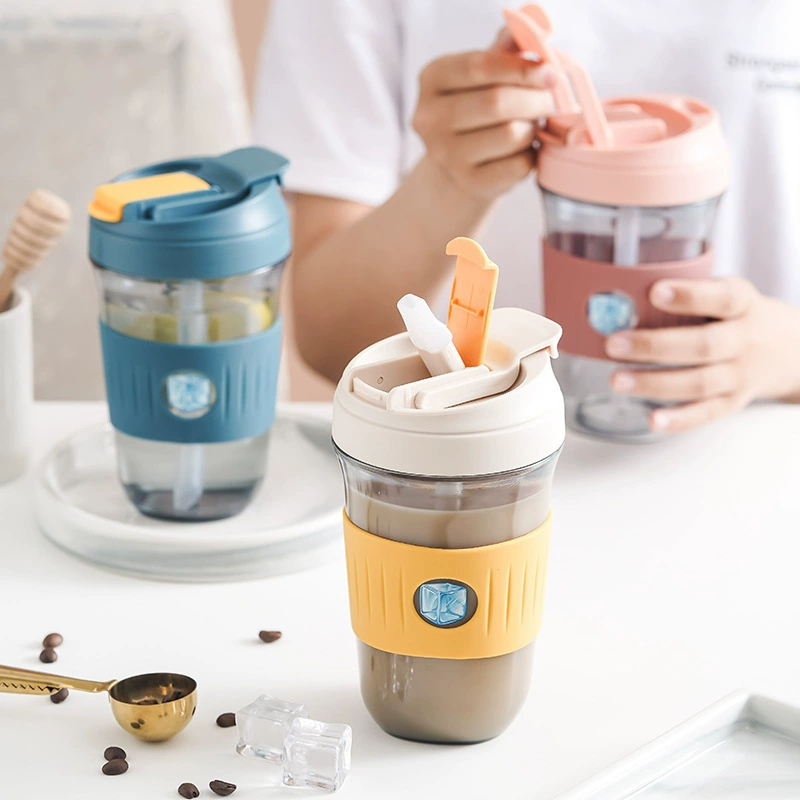 Чашка для воды Большой чашка для живота летом оптовая соломка антипригарная пластиковая чашка для воды сетка большая чашка для живота с ручкой для двойного питья чашка