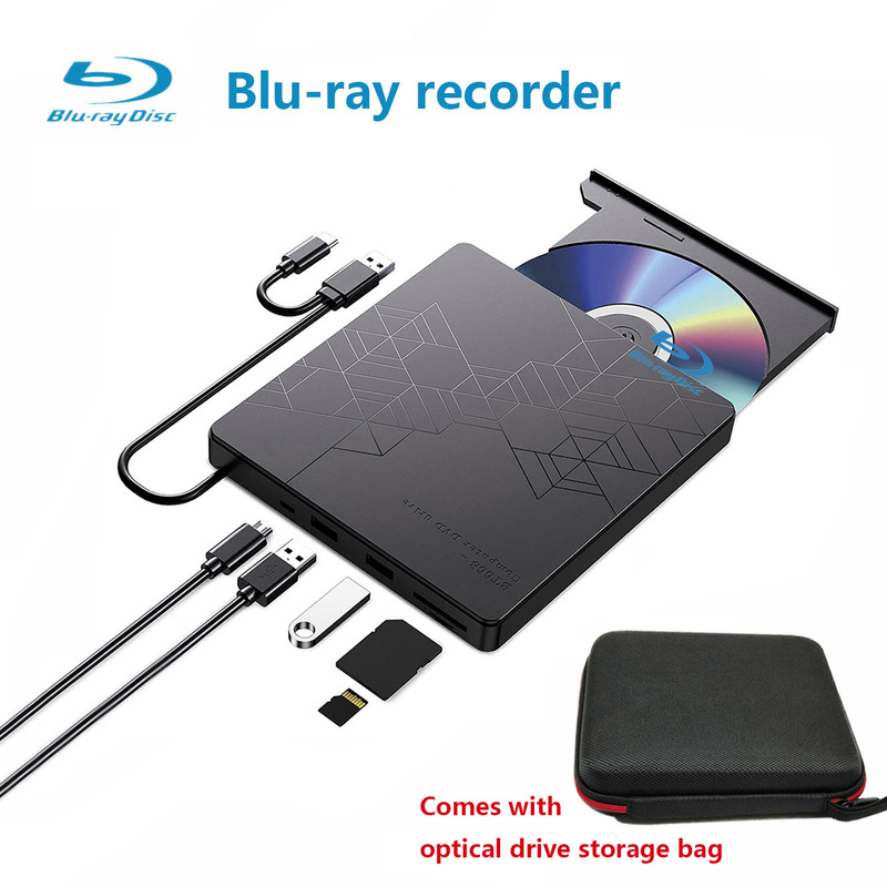 USB3.0 Blu-ray バーナー ノートブック モバイル Blu-ray ドライブ 3D4k HD Blu-ray 外部光学ドライブ読み取りおよび書き込み BD|undefined