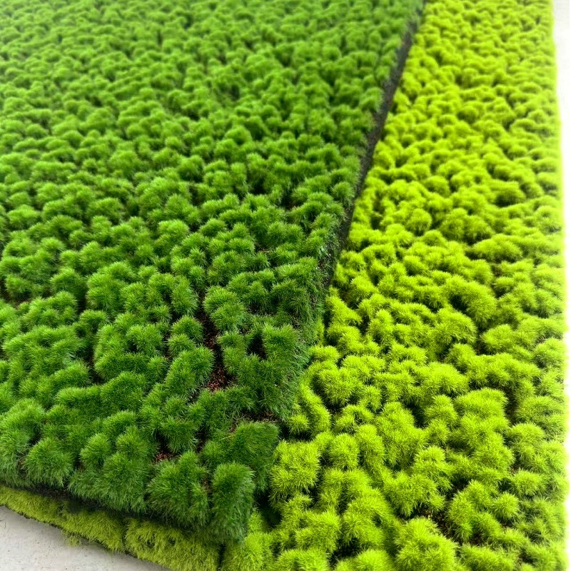 Simulated Moss, Flocked Turf, Stone Bonsai, Decorative Plant Wall, Green Plants, Artificial Fake Flowers