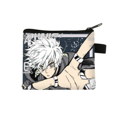 Portable Zero Wallet for Primary School Students, Blue Prison Style, Unisex Card Holder with Cartoon Design, Coin and Key Organizer, Wholesale