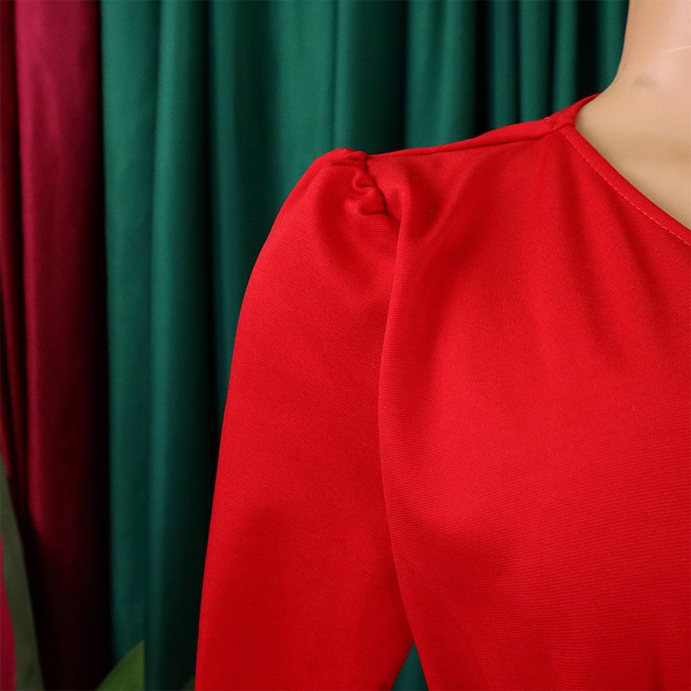 Damen Abendkleid Mit Langarm Und Mesh-einsatz Elegantes Festkleid_voghion.com