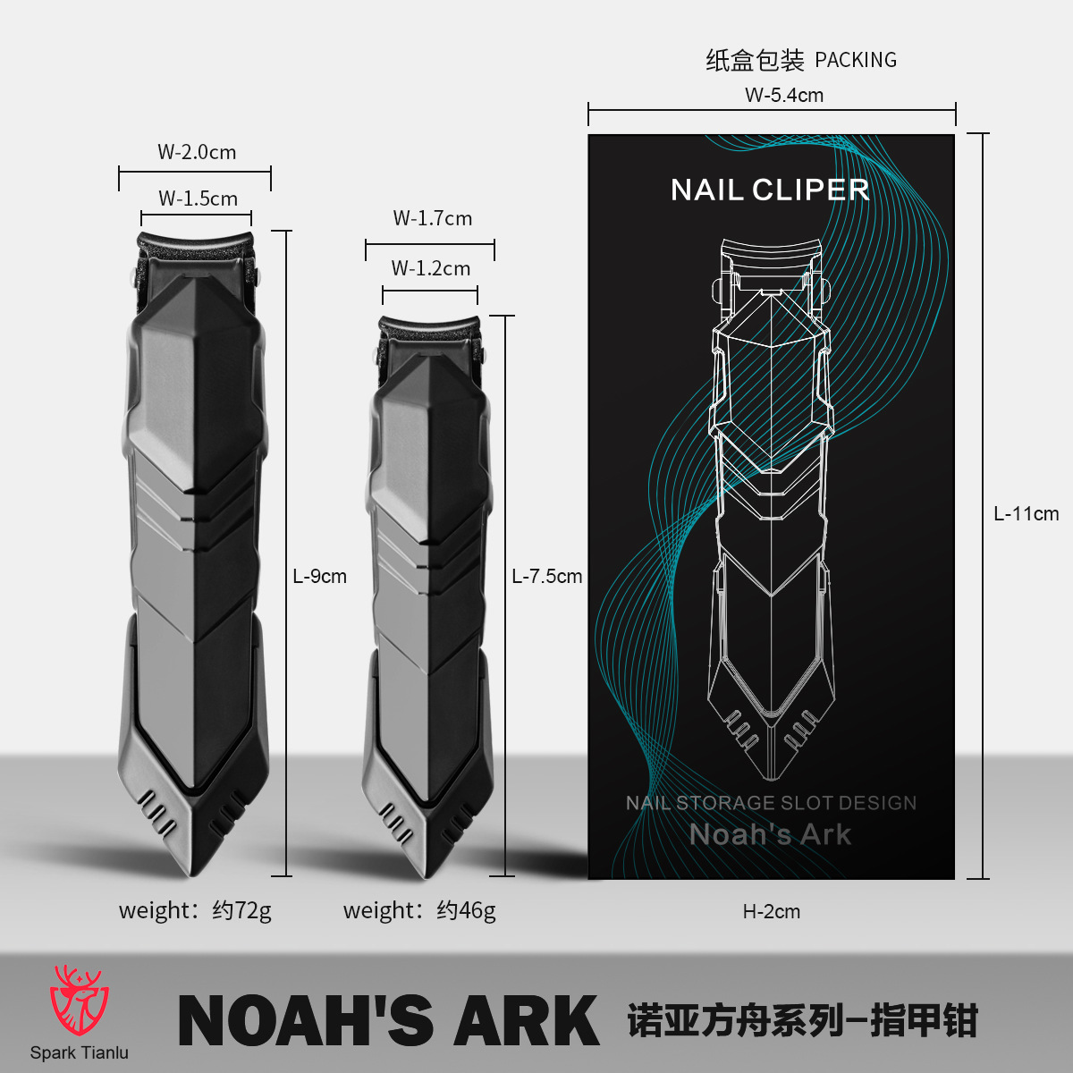 Amazon venta caliente cortaúñas de gran apertura, almacén de almacenamiento de virutas de uñas, cortaúñas a prueba de salpicaduras, juego de cortaúñas individuales