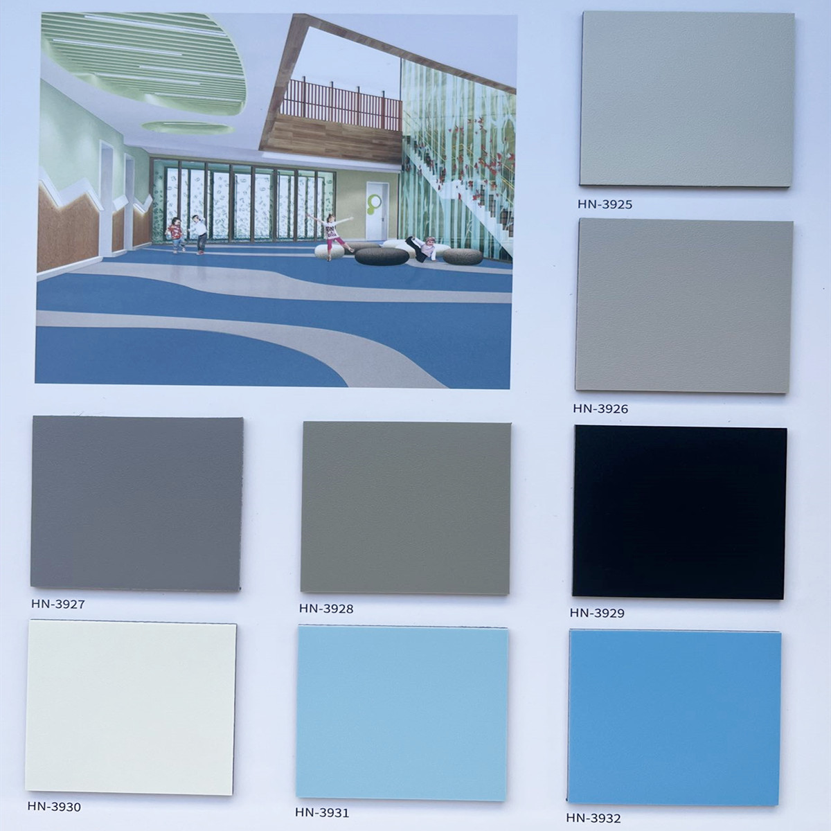 弹性塑胶地板 多层复合商用卷材地胶 pvc胶地板 耐磨防滑防水地胶