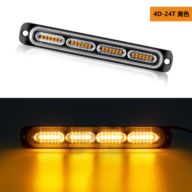12 - 24V parpadeo de luz de advertencia lateral, luz trasera de motocicleta, luz lateral de automóvil, camión