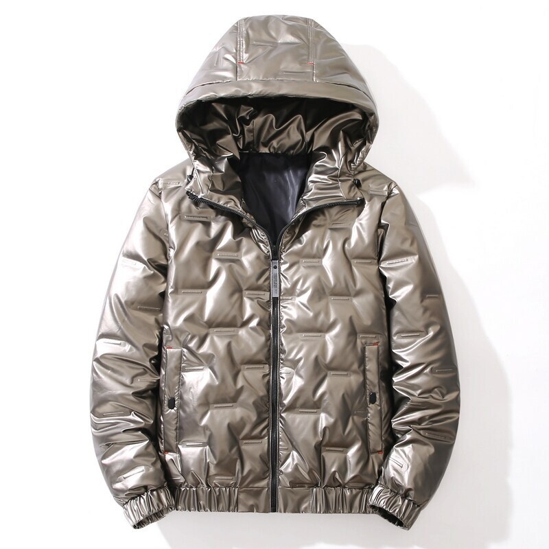 Down Jacket Men's Short Trendy Handsome Glossy Jacket Outdoor Cold-Proof Clothing Yr9812