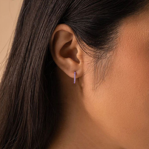 eManco diamond-encrusted cool style earrings light luxury rhinestone earrings small and exquisite titanium steel earrings stainless steel earrings