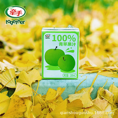 【Factory Direct】Hand-in-Hand Green Apple Juice 100% Pure Juice Beverage 200ml*6 Boxes Whole Case Wholesale