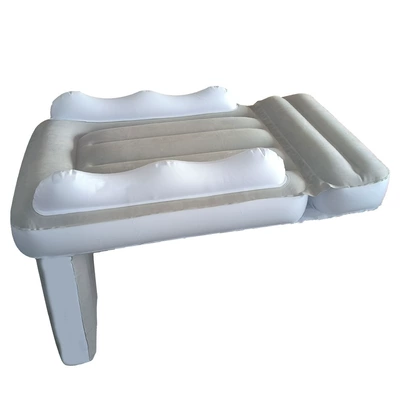 Cross-Border Children's Inflatable Car Mattress, Rear Seat Folding Mattress, Outdoor Travel Portable Thickened Flocking Air Mattress (Vehicle-mounted inflatable bed) - single-new-mattress
