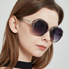 Retro sunglasses, glasses solar-powered, beach sun protection cream suitable for photo sessions, new collection, simple and elegant design, UF-protection