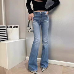 高バージョンblumar *** 24ssは流行的に小さなデザインでスリムなスピーカーのデニムパンツを着ている