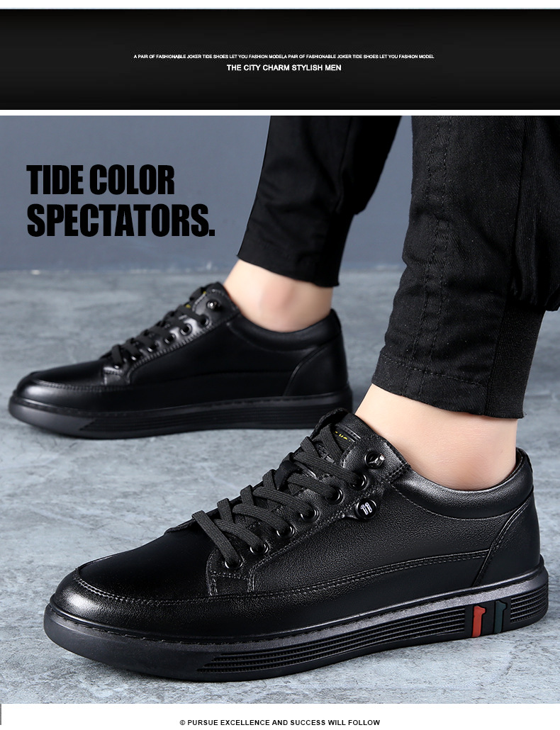 Casual Formal Men's Leather Shoes Breathable Versatile Style_voghion.com