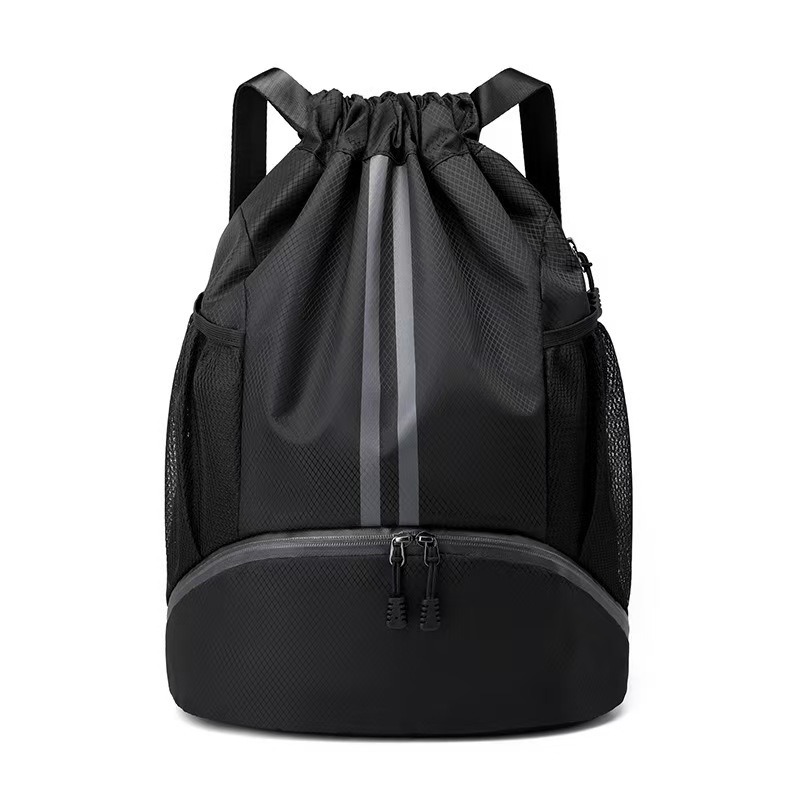 Bolsa deportiva ligera separación seca y húmeda bolsa de natación bolsa de baloncesto fútbol mochila de hombro abertura de la correa de dibujo bolsa portátil de gran volumen de espacio image 7