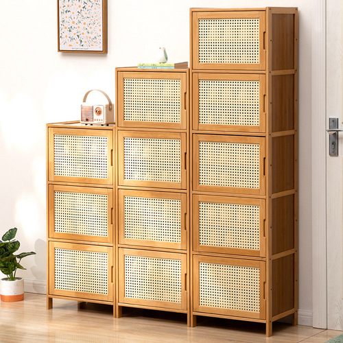 Shoe cabinet, home door shoe rack, simple storage artifact, space-saving, dust-proof multi-layer for dormitory rental housing