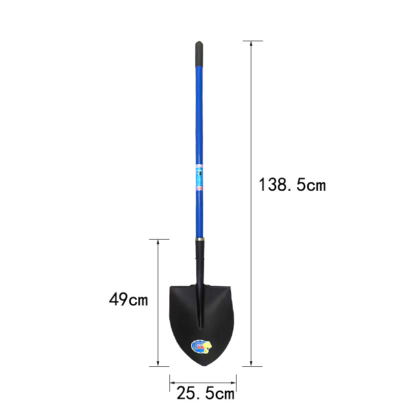 厂家直销纤维柄锹农用锹家用户外挖土锹尖头锹