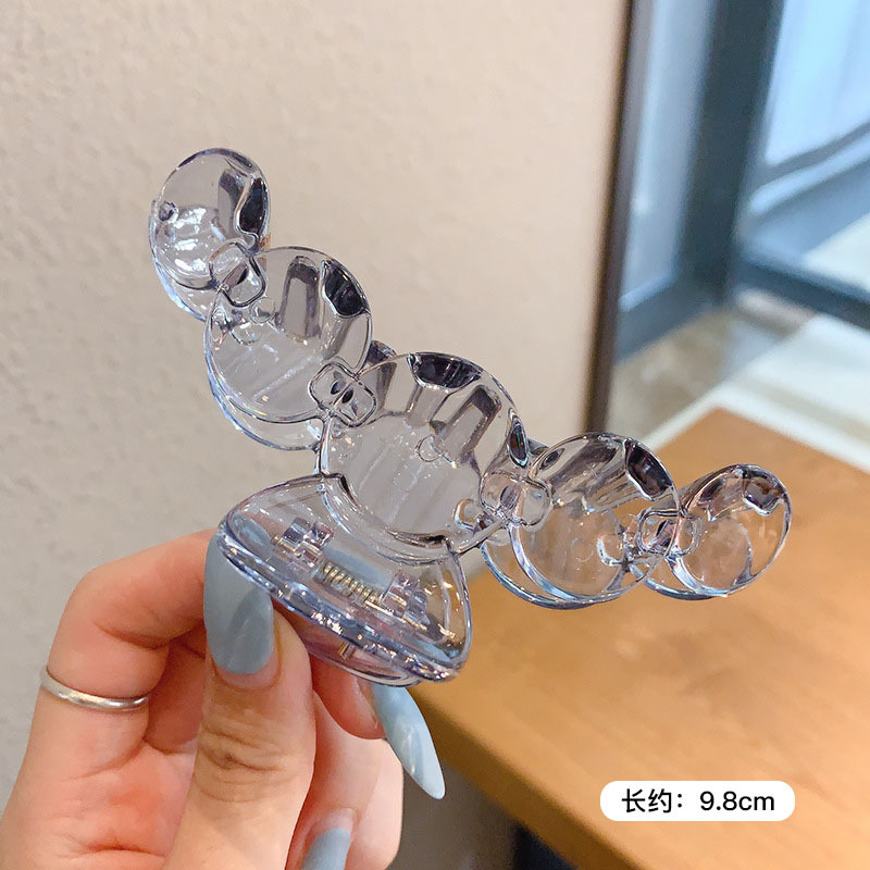 Clip de pelo marrón grande Nueva horquilla cuadrada accesorios para el cabello clip de horquilla simple Cabeza trasera clip de pelo clip de tiburón tocado