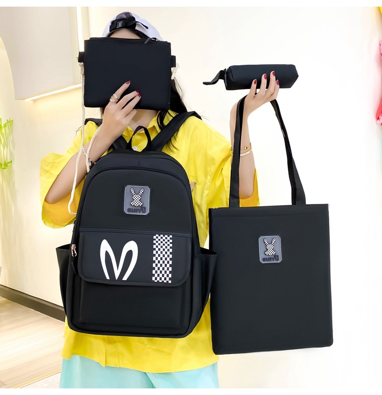 Zaini per bambini, zaino per scuola elementare, zaino per ragazze, grande capacità, zaino per studenti delle scuole medie e superiori, set multi-pezzo, zaino casual_voghion.com