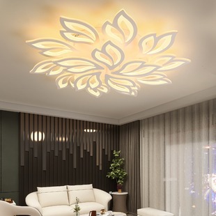 Cross-Border Factory Supply New Maple Leaf Nordic Living Room Lamp Modern Simple Lamp Restaurant Home Bedroom Lamp Ceiling Lamp