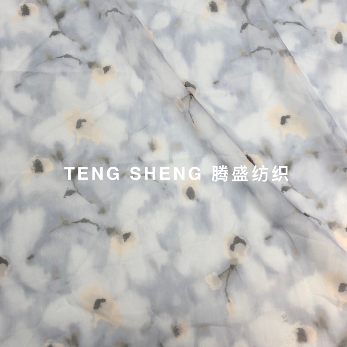艺术油画晕染印花 仿天丝雪纺底料 可开发花型 数码厂直销春夏印