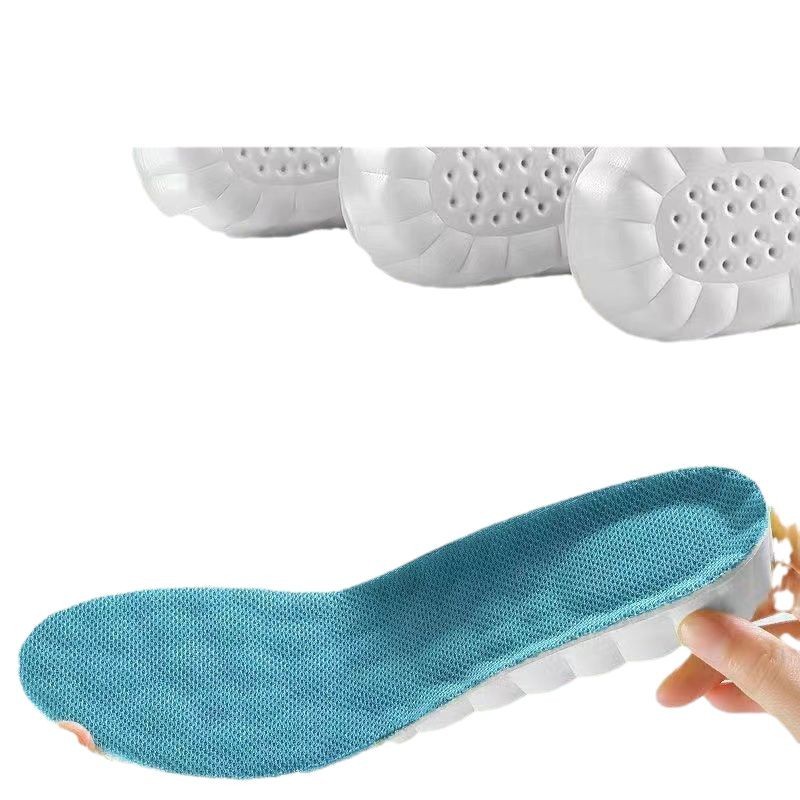 Huellas de pie de alta calidad nubes aumento plantilla transpiración absorción de sudor antiolor amortiguador de lateración interior plantilla de altura