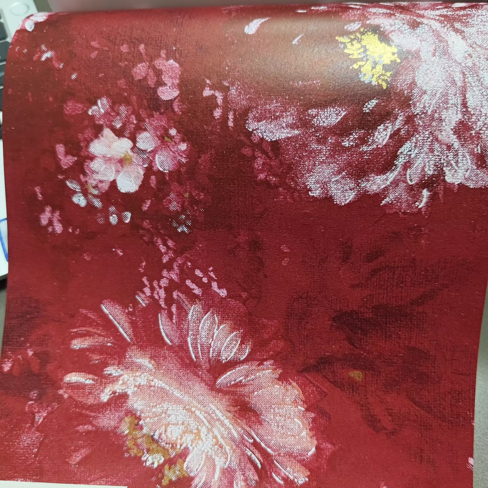 Flower Language Gift Box Packaging Jewelry Box Art Embossed Paper Special Paper Flower Packaging Paper in Stock