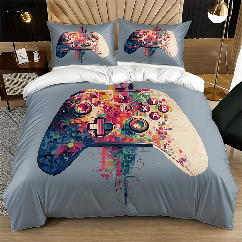 Textil doméstico transfronterizo abrasivo digital impresión quilt kit retro mango de juego fuente fábrica asume TEMU / JIT