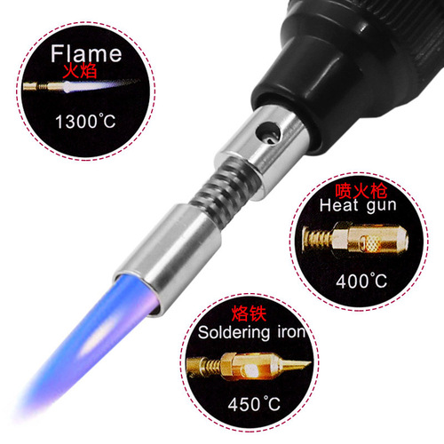 Pen type gas soldering iron portable small gas soldering iron household welding repair tools gas soldering iron tip accessories