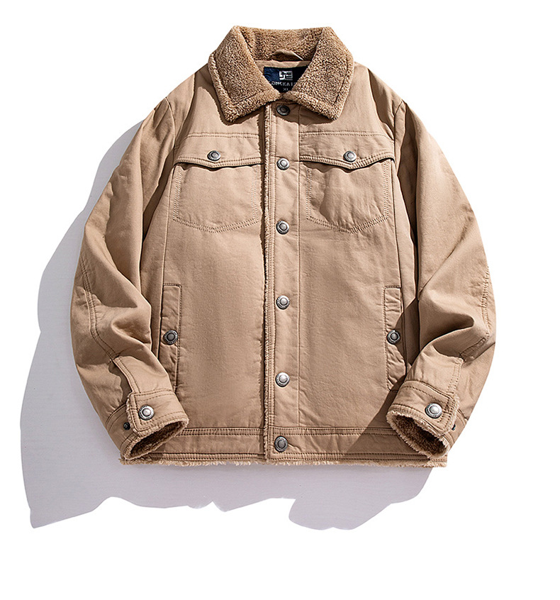 Herren Winterjacke Mit Plüschkragen Lässig Und Locker_voghion.com