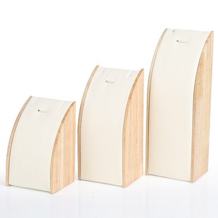 High-End Solid Wood Necklace Jewelry Stand High-End Pendant Holder Curved Jewelry Display Stand Bracelet Props Wholesale