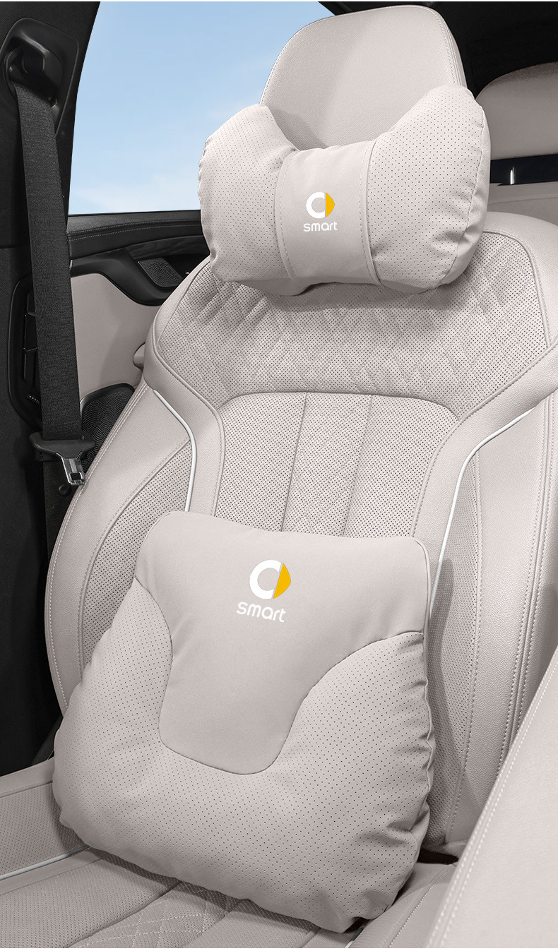 Suitable for Smart Car Headrest No. 1, No. 3, No. 5 Neck Pillow, Waist Back Cushion, Car Interior Decoration Supplies