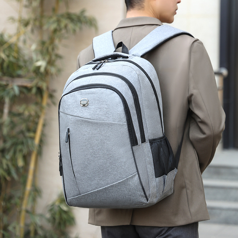 Mochila de ocio universal para hombres, escolares de almacenamiento multicapa para estudiantes de secundaria, mochila de viaje resistente al desgaste práctica