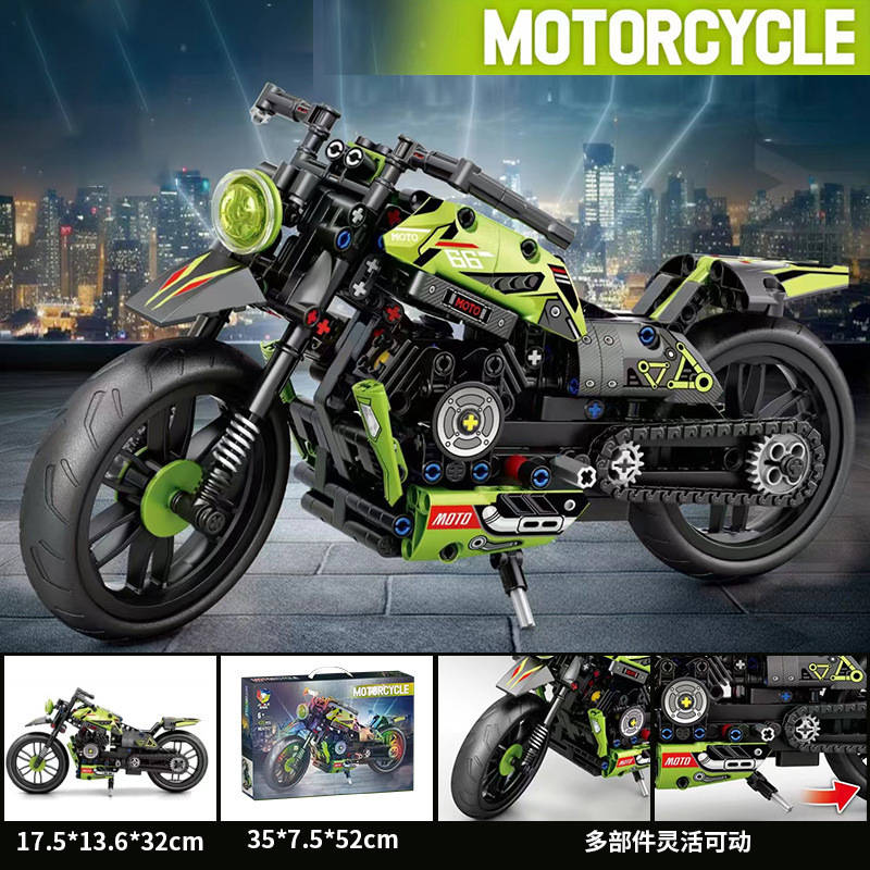 47112 motocicleta de bloques ensamblados (435pcs)