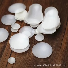 手工DIY弧形白色环保塑料包扣肧 马卡龙零钱包扣胚 15-40mm 批发