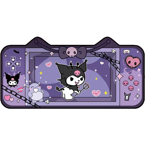 Cartoon cute children's room carpet Kuromi crystal gold diamond velvet floor mat non-slip bedside blanket carpet machine washable