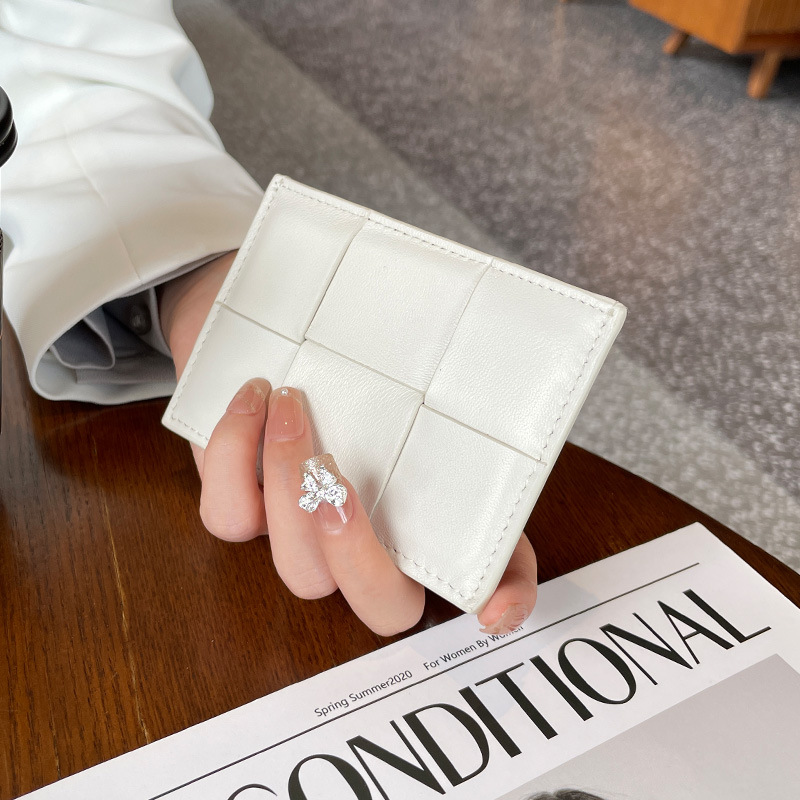 羊皮カードの薄いタイプの多カードの位置の小さい小銭入れの女性のシンプルなカードはカードを挟んで対外貿易のメーカーの直接販売の卸売りを包みます。