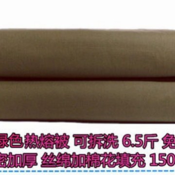 メーカー卸売綿キルト、綿キルト、アーミーグリーンキルト、労働保護キルト、ホットメルトキルト、寮用シングル綿キルトセット|undefined