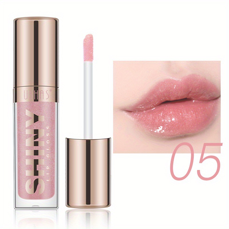 USHAS Europa y América Esmalte de labios de punto transfronterizo Lápiz labial Taza antiadherente Brillo de labios impermeable sin decoloración LG2494A