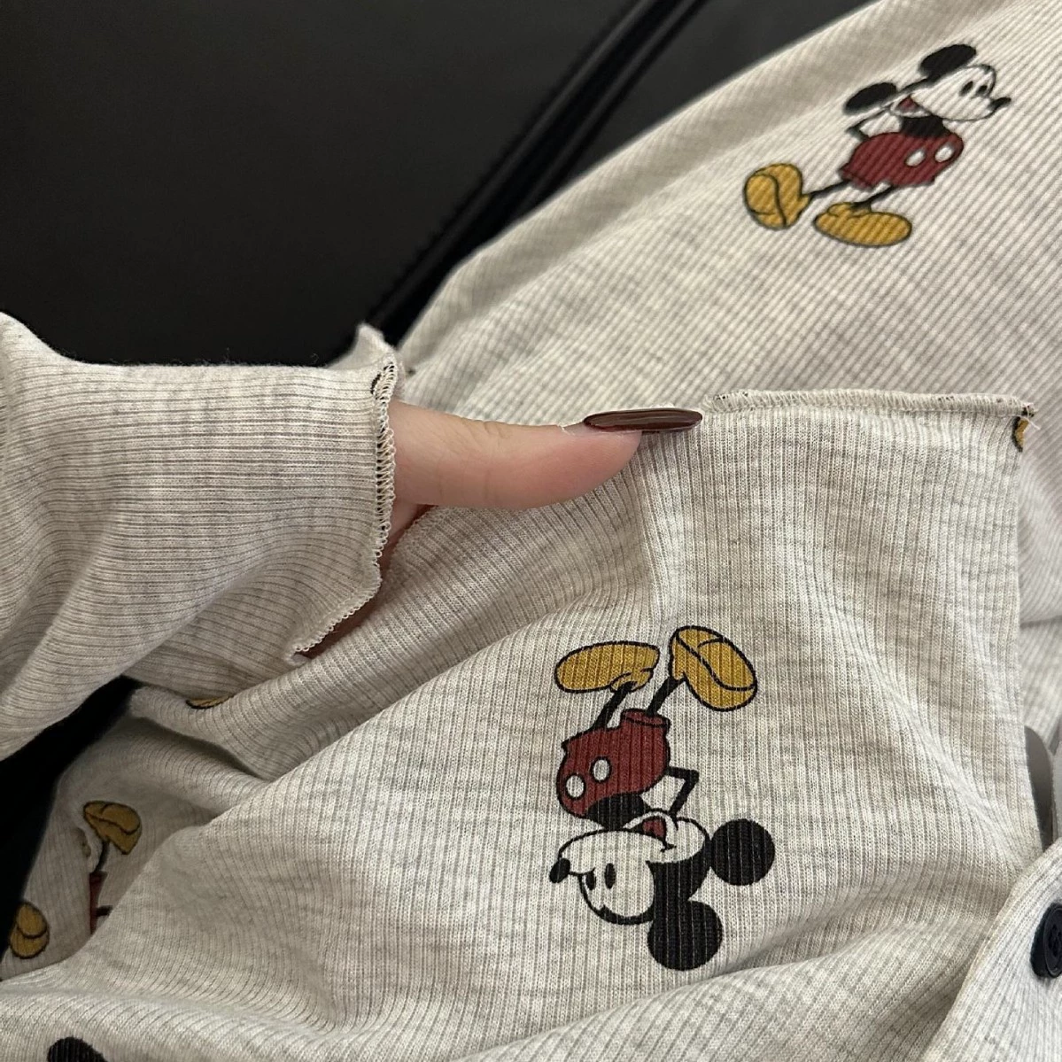 Осенняя удобная мультфильм pijama, тонкие длинные рукава для студентов, комплект, корейский стиль