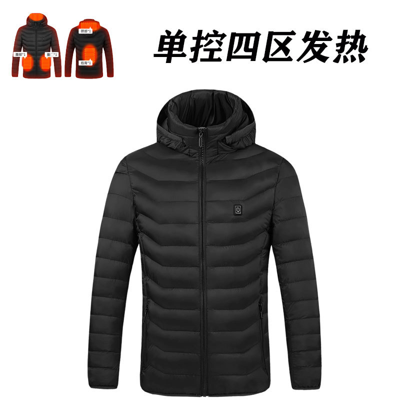 Ropa de calefacción inteligente de invierno transfronteriza temperatura constante de la pareja USB calefacción eléctrica temperatura constante ropa de algodón acolchado ropa de calefacción fábrica al por mayor