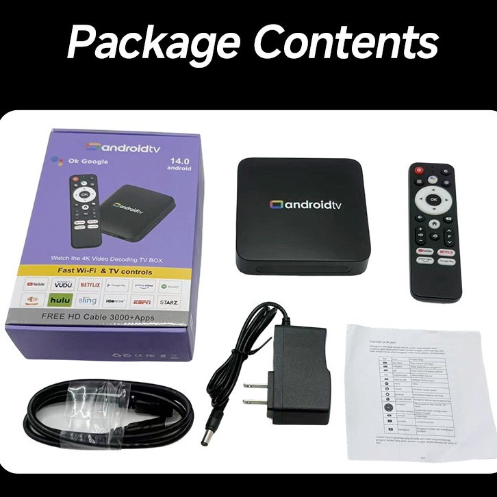 Nuevo decodificador de televisión de comercio exterior de doble banda Bluetooth sistema ATV de control remoto de voz Android caja de televisión de red