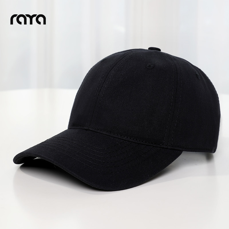 Gorra de Béisbol Estilo Coreano RAYA Primavera/Verano, Gorra de Visera Extra Profunda Unisex para Cabeza Grande, Otoño/Invierno