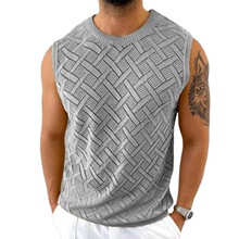 V 63814 Men's Knit Sleeves Top �ο���֯�� �羳ŷ��